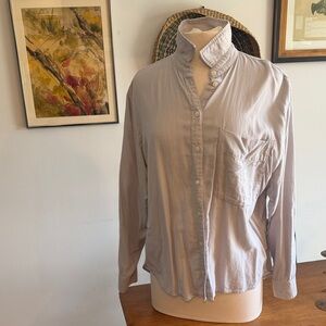 a new day Women's Button Down Shirt - Light Gray